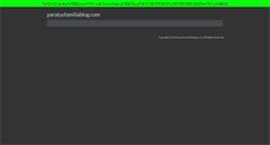 Desktop Screenshot of paratusfamiliablog.com