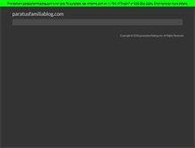 Tablet Screenshot of paratusfamiliablog.com